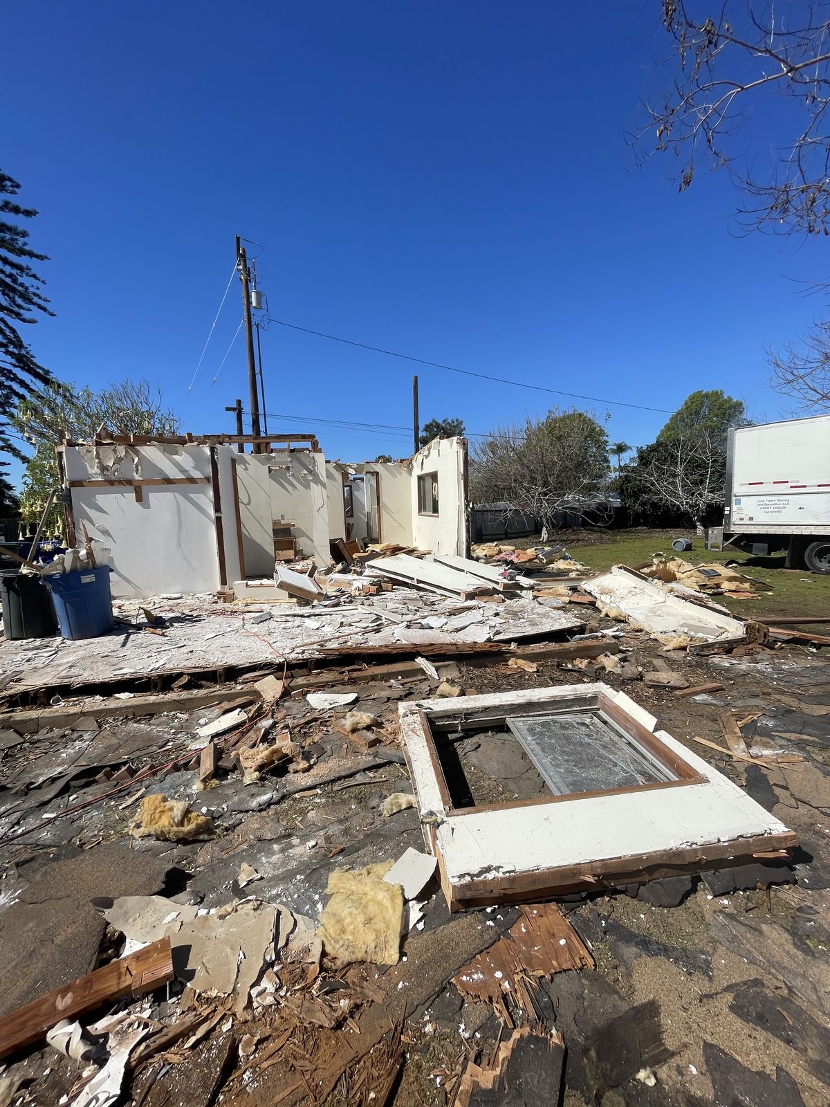 Residential home stripped during demolition